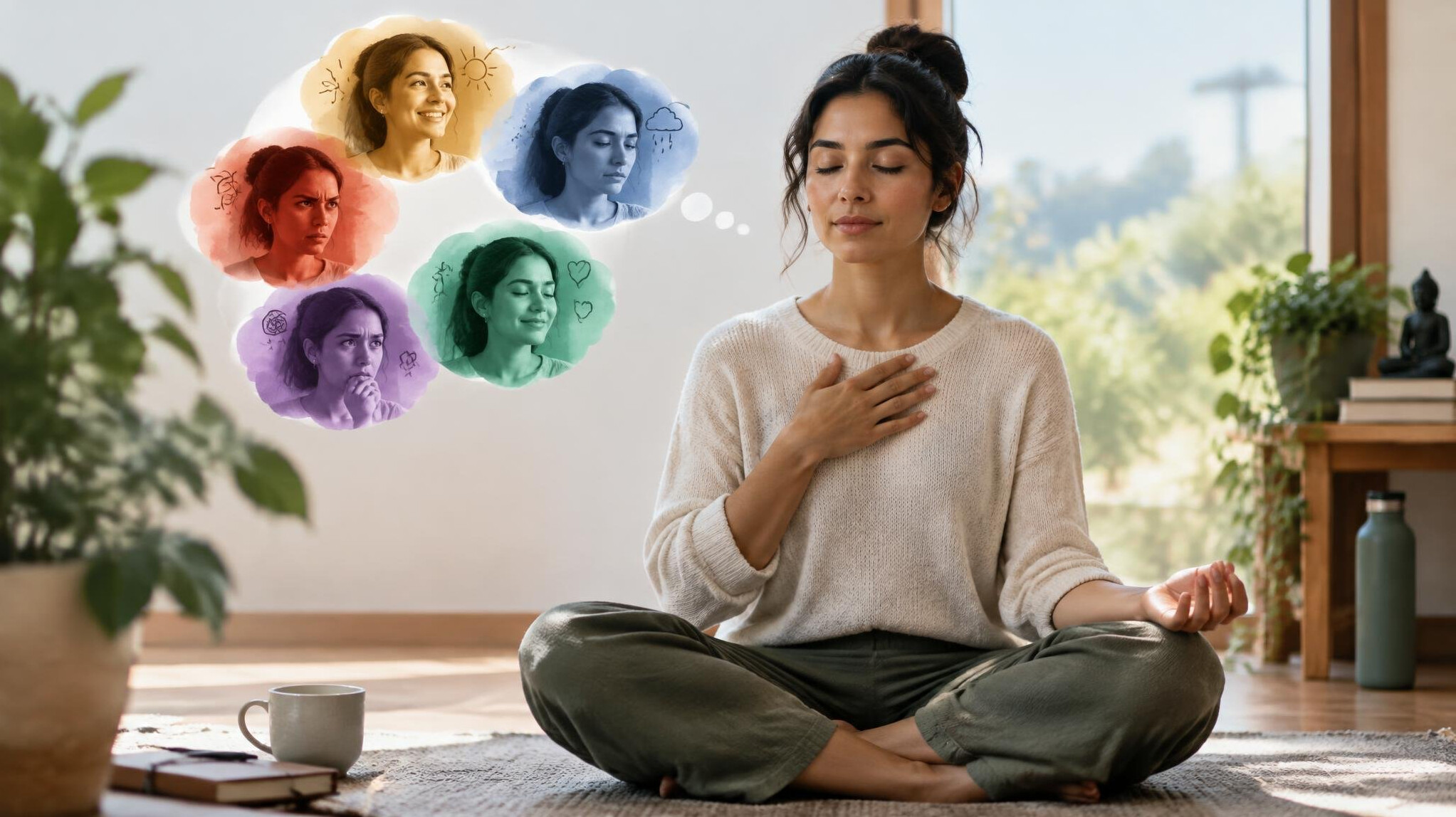 person reflecting on emotions