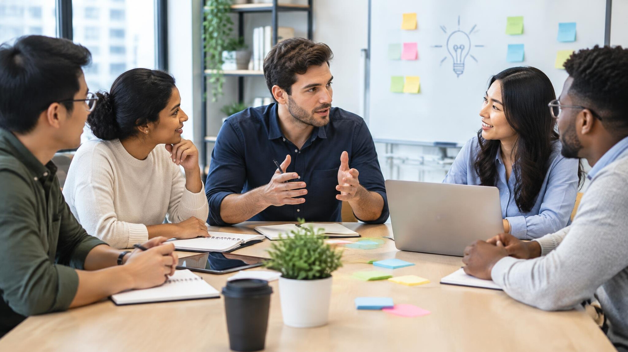 group discussion in meeting
